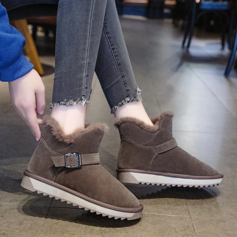 

Lolita Boots Women's Low Shoes Booties Ladies Luxury Designer Round Toe Lace Up Bootee Woman 2019 Australia Plush Flat Heel