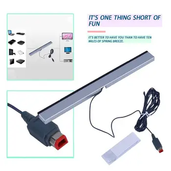 

Replacement Infrared TV Ray Wired Remote Sensor Bar Reciever Inductor for Nintend for Wii for Wii U Console
