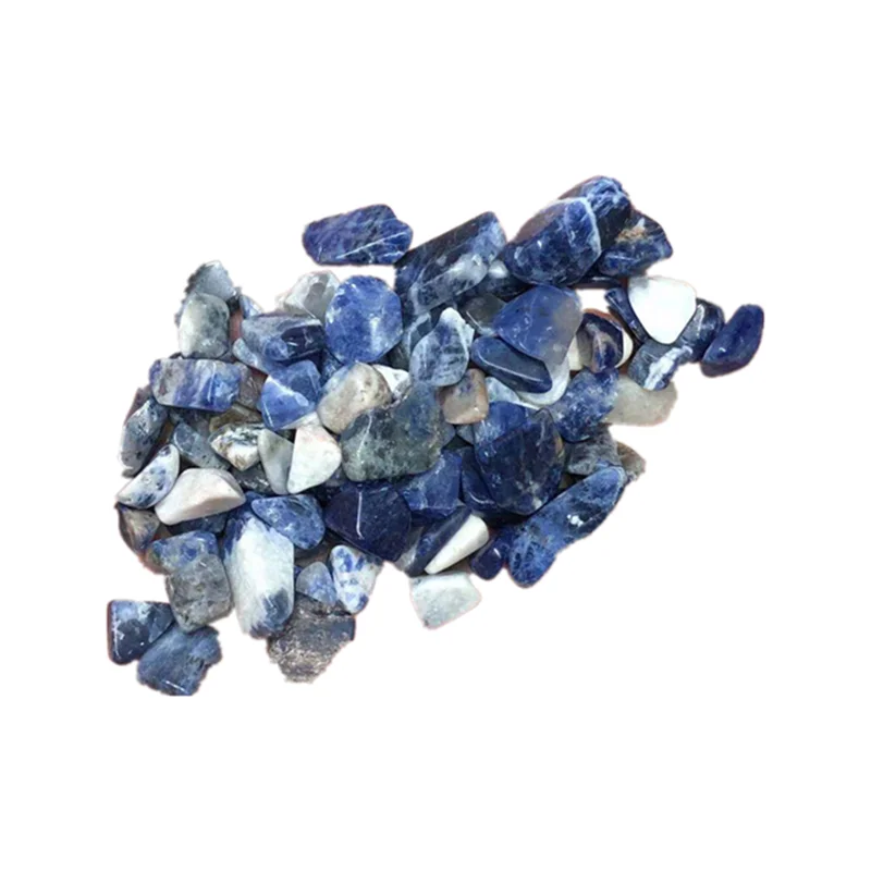 

Wholesale crystal tumble stones natural quartz blue sodalite tumbled stone healing crystals gravels for reiki
