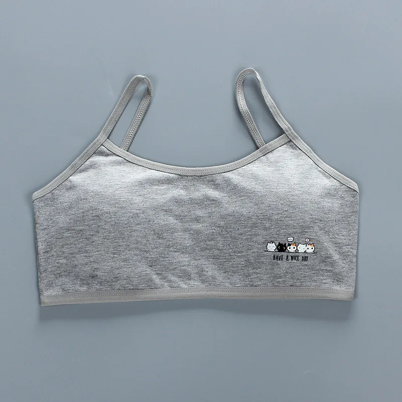 

New 8-18years Teen Girls Training Bras Puberty Wireless Elastic Bra Cotton Sport Tank Tops Underwear Bra For Teenage Girl
