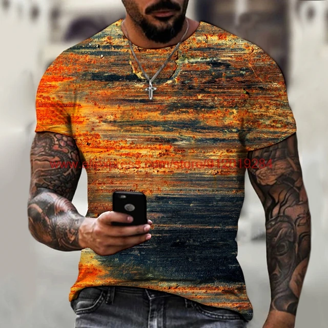 Mens T-Shirt Oversized Vintage Short Sleeve Summer New Tshirts Fashion Harajuku Ethnic Letters Print T Shirts Men Street T-Shirt SXD007