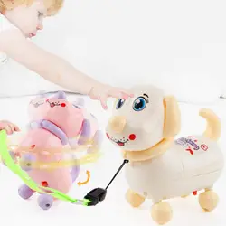 Jouet Robot électronique pour enfants, chien drôle, lumière LED, musique lumineuse, chien de marche électrique, jouets éducatifs pour enfants, cadeau 