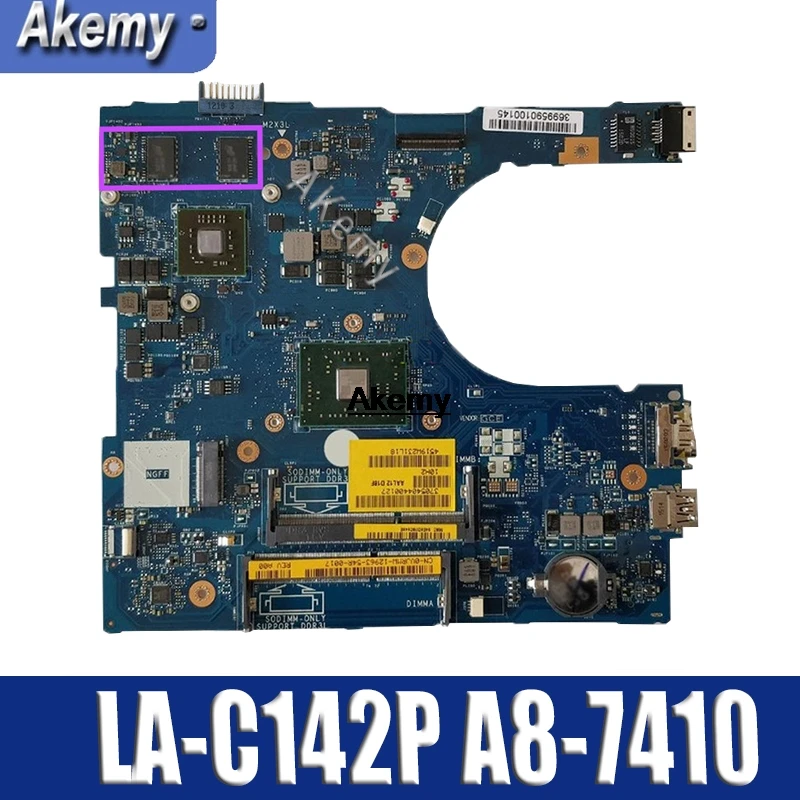 

For Dell Inspiron 5455 5555 Laptop Mortherboard With A8-7410 CN-0GFDVC GFDVC 0GFDVC AAL12 LA-C142P motherboard tested 100% work
