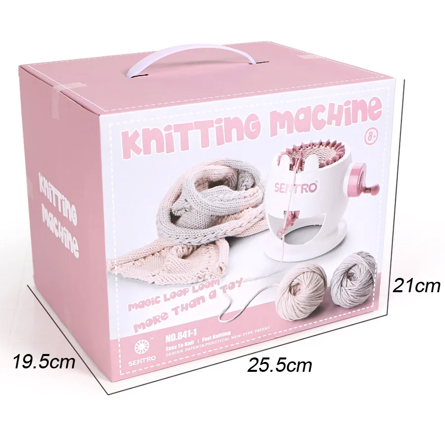 

Children Small Rabbit Hand-cranking Woven Wool Machine Export Hot Sales Weaving Machine Play House with DIY Loom Toy