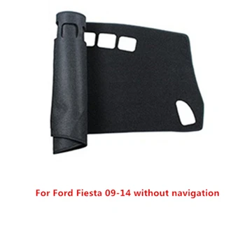 

SJ Car Inner Auto Dashboard Cover Dashmat Pad Carpet Sun Shade Dash Board Cover For FORD Fiesta without Navigation 2009-13 2014