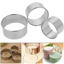 3 шт./компл. Нержавеющая сталь круглые пельмени обертки шоколада формы комплект Резак чайник инструменты Круглый печенья упаковочная машина с миксер для теста режущего инструмента