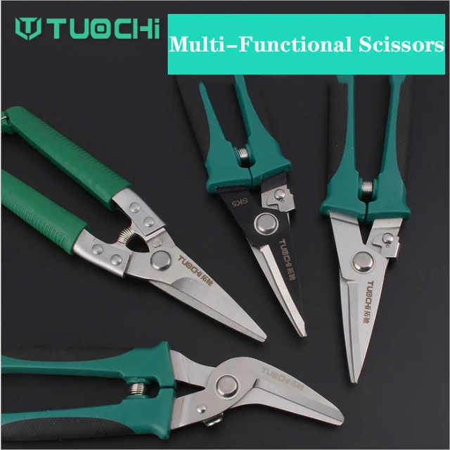 12 Inch Sheet Metal Cutting Shears Tin Snips Scissors Straight Handle  Household Repair Hand Tools - AliExpress