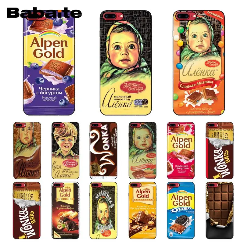 Чехол для телефона Baibaite alenka bar wonka chocolate iPhone XR 11 Pro MaxXS MAX 8 7 6 6S Plus X 5 5S SE 12 mini 12ProMax |