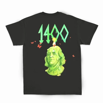 

Hip-Hop Trippie Redd 1400 Life is A Trip T-shirt Men Women 1:1 Casual Streetwear Top Tee Black White Brown T Shirt