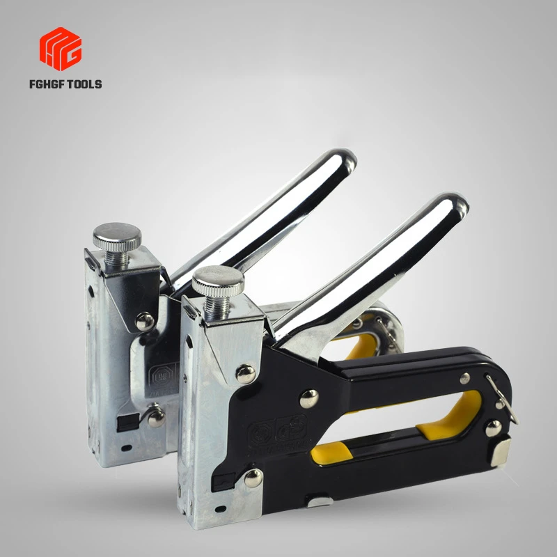 FGHGF 3 in 1 Manual Operation Hit Nail Directly Rivet Gun Hand Riveters For Frame With StaplesNails Carpentry Woodworking Tools
