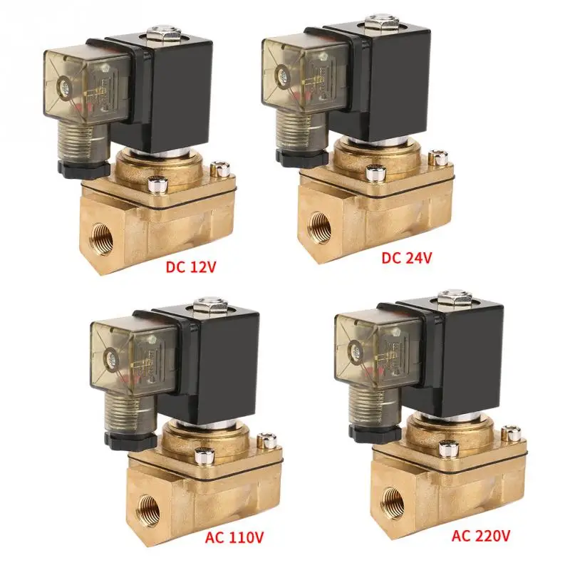 DC12V/DC24V/AC110V/220 V PU220-02 G1/4 Интерфейс 2 способ прямого действия электромагнитный клапан инструмент
