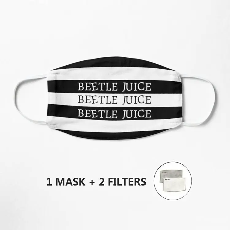 Beetlejuice Mask Unisex Reusable Washable Facemask Half Face Mouth Funny Protect Filter | Аксессуары для одежды