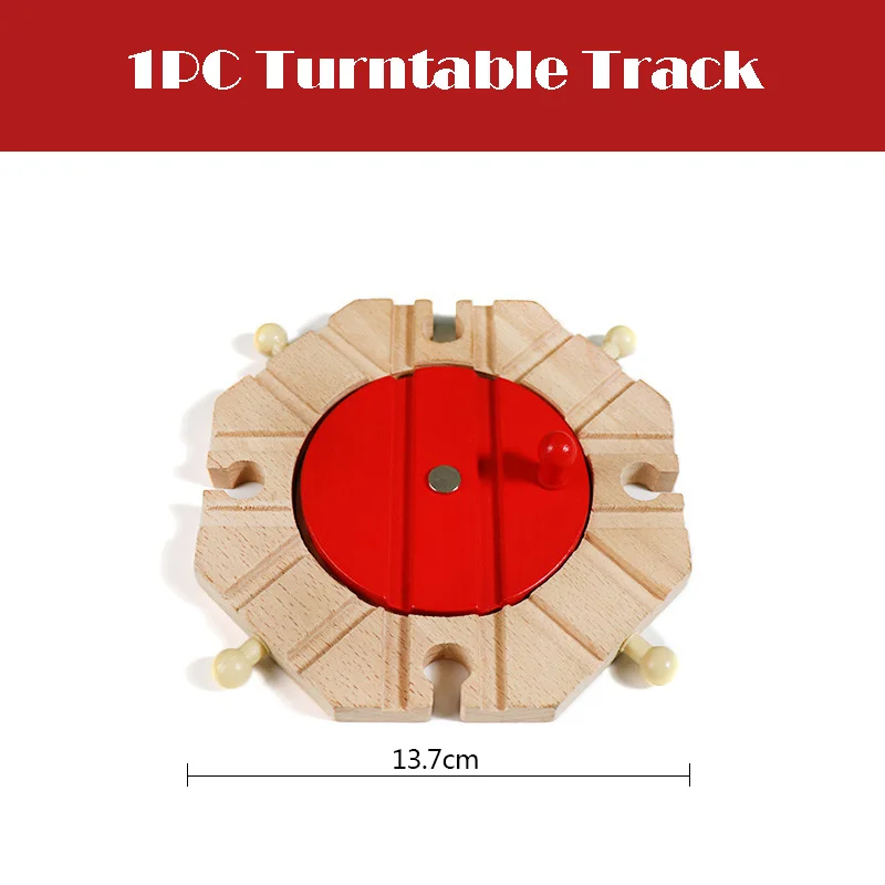 New Wooden Railway Track All Kinds Fork Rail Bifurcation Beech Wood Track Accessories Fit for Thomos Wooden Tracks Toy Kids Gift 4