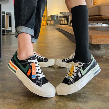 

DMZ60 women's sneakers low-top mouse new autumn casual versatile couple flat canvas shoes ins fashion