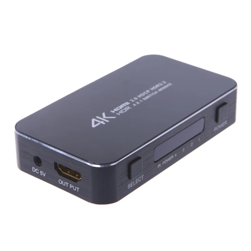 4 в 1 выход HDMI 2,0 сплиттер 4K 60Hz с пультом дистанционного управления для PS4 Pro Xbox DVD D08A