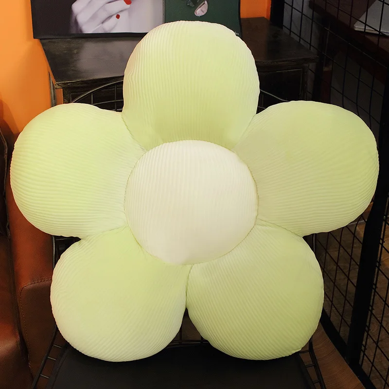 thumbnail image 1 of Hermosa flor colorida almohada de peluche de juguete suave planta de dibujos animados silla para muñecos cojín sofá niños amantes regalos de cumpleaños, 1 of 5
