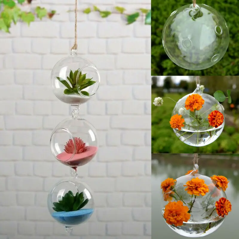 Hot Selling Home Garden Clear Glass Flower Hanging Vase Planter Terrarium Container European Micro Landscape Ecological Bottle | Дом и сад