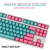 104/87 Key PBT Miami Double Color Backlight Mechanical Keyboard Keycap Universal Column For Ikbc Cherry MX Mechanical Keyboard ► Photo 1/6