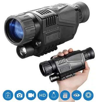 

5X Night Vision Riflescope Hunting Scope Optics Sight Tactical Infrared IR Night Scope Vision Hunting Camera
