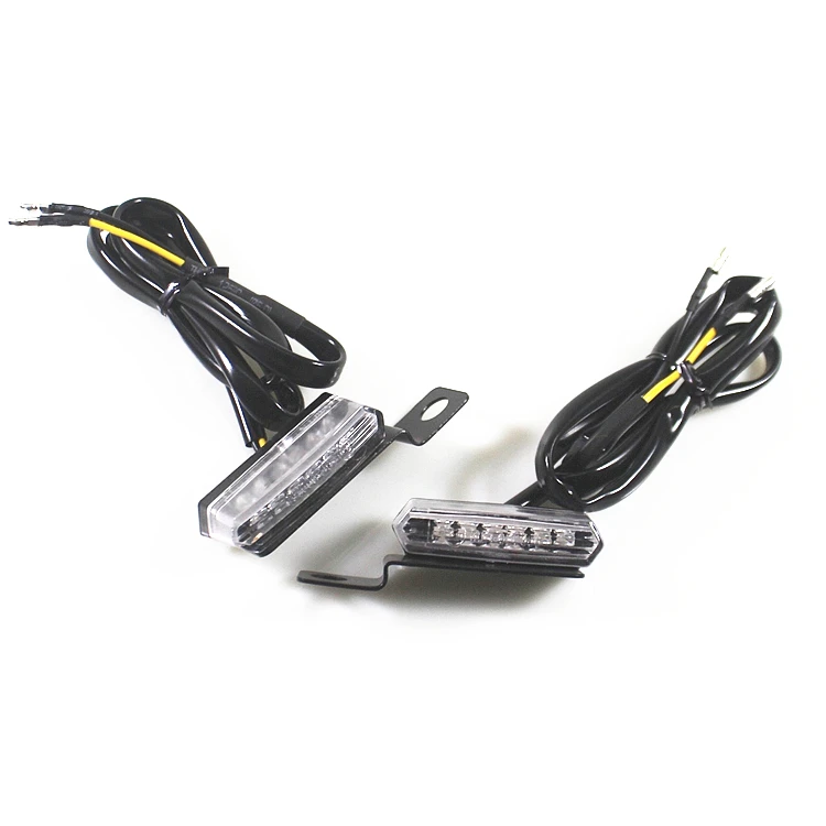 

2pcs LED Mini Motorcycle Front Rear Turn Signals Indicator Blinker Light Lamp Offroad Old School Bobber Touring Dirt bike