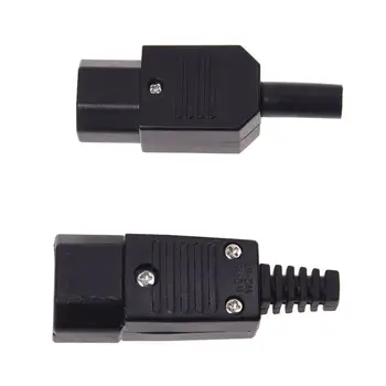 

New 250V 10A Power Connector IEC 320 C14 Plug to C13 Socket