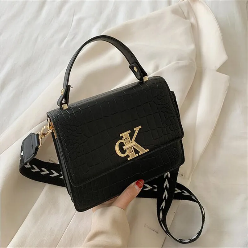 

New 2020 Brand Women Bag Women Stone Pattern Handbag Small Square Bag All-match Chain Shoulder Messenger Bag
