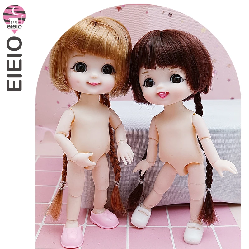ob11 New BJD Doll 16cm 13 Joints Plastic Fashion Dolls Baby BODY Outfit Daily Casual Accessories ToyS for Girls Diy Gift 2
