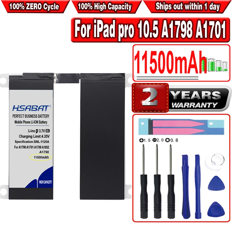 Аккумулятор HSABAT для планшетного ПК 11500 мАч аккумулятор телефона A1798 A1701 A1709 A1852 A1793 |