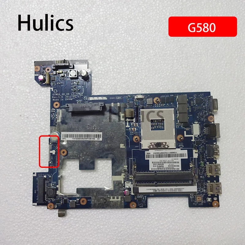 

Hulics Original Main board for lenovo ideapad G580 laptop motherboard LA-7982P 90001175 HM76 ddr3