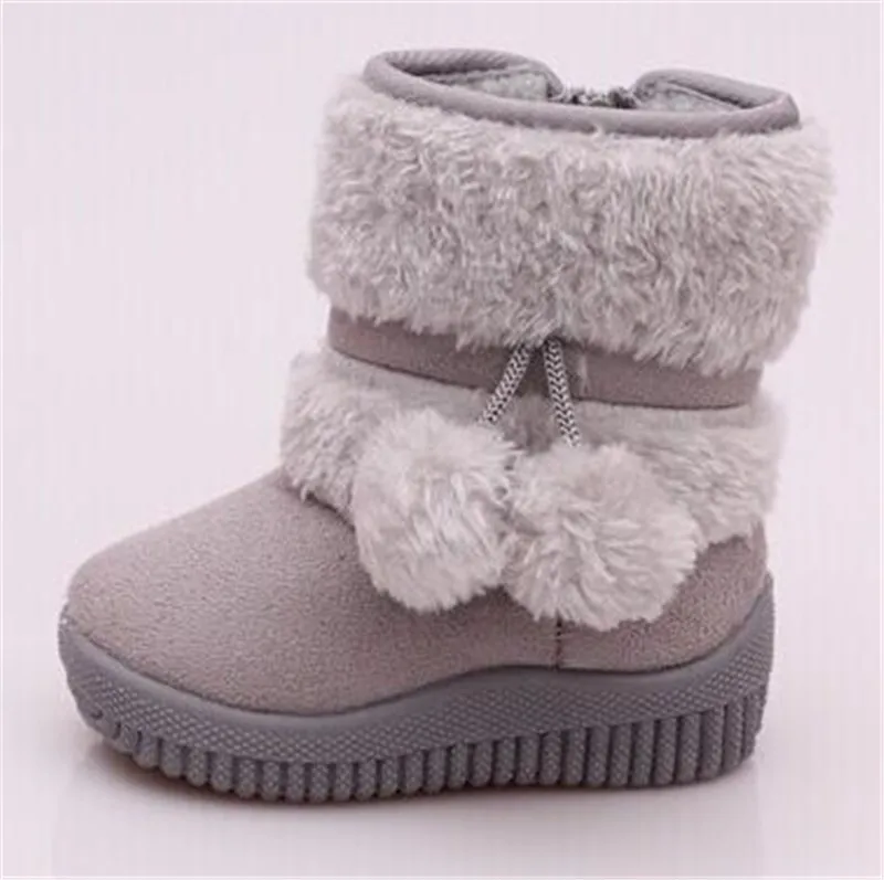 beige Weoneit/ новые детские зимние сапоги обувь для мальчиков и девочек Теплые сапоги резиновые ботинки для девочек и мальчиков - Цвет: beige