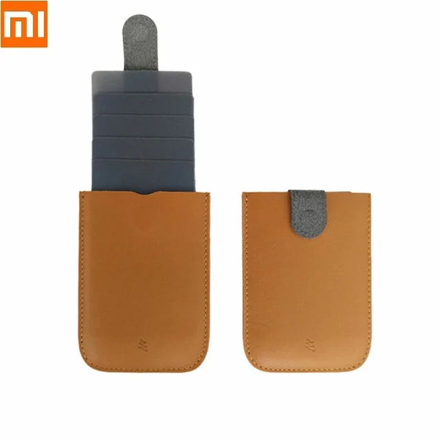 New DAX leather card holder pull-out coin purse Mini Slim Portable multi-card bag men women Business card holder Pulled afbeelding