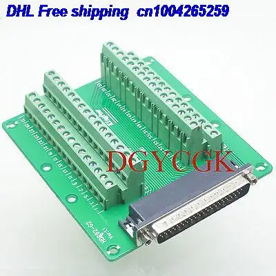  DHL 10pcs DB62 DB-62 D-SUB plug 62-pin port 3 row Terminal breakout PCB Board connector 22db