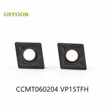 

10PCS CCMT060204 VP15TFH lathe Cutter Insert External Turning Tools CNC Carbide cutting Tool