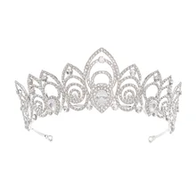 Hg977, аксессуары для невесты, Европа и Америка, циркониевый бриллиантовый набор, корона, заколка для волос, свадебное платье, головной убор