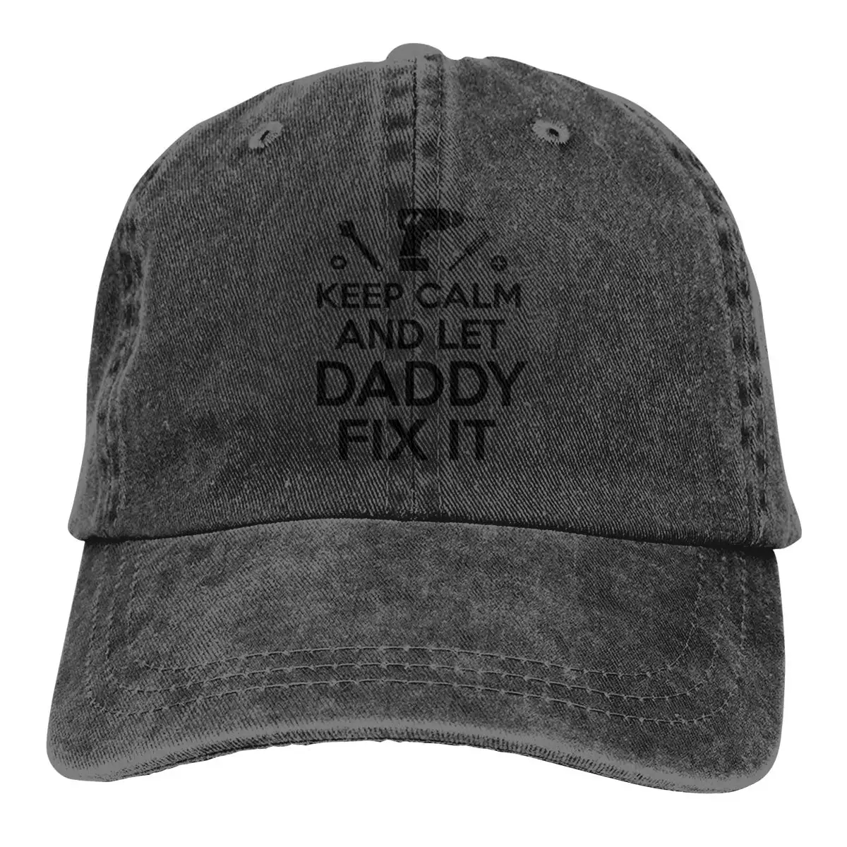 TSDFCKeep Calm and Daddy Fix It Dad Wash бейсбольная Кепка из денима мужские шляпы