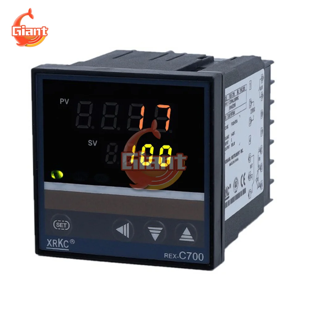 Умный регулятор температуры цифровой PID REX термопара SSR + SSR40DA 40 А Φ 220 В