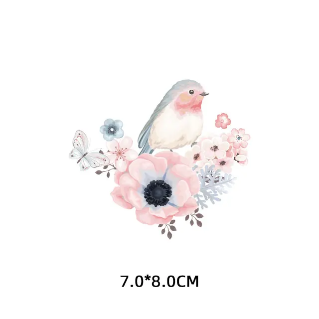 Flower Patch Iron-on Transfers for Clothing Thermoadhesive Patches Daisy Stickers Diy Flex Fusible Transfer Appliques Stripes 0355-s