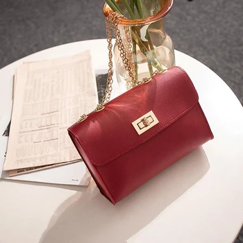 

Women Shoulder Bag High Quality Fashion Lovely Design Summer Lady Beach Bag Fashion Pure Color PU Leather Messenger Bags