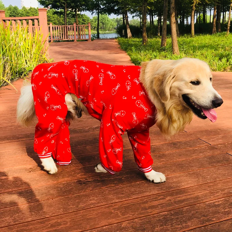 Одежда для больших собак зимняя одежда комбинезон пижамы японская домашних
