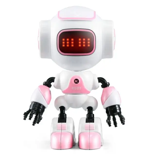 R8 R9 робот сенсорное управление светодиодный глаза Robo умный Интеллектуальный Голос DIY Модель жеста тела развивающие игрушки роботы для детей игрушки - Цвет: R9 Pink