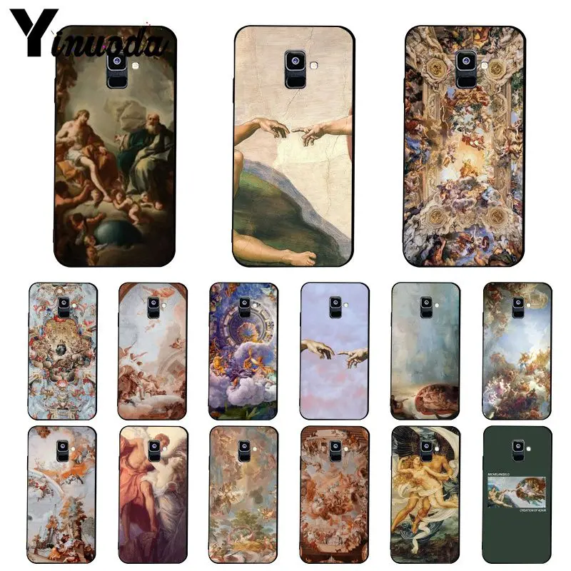 Yinuoda художественный чехол для Samsung Galaxy A7 A50 A70 A40 A20 A30 A8 A6 Plus A9 2018 | Мобильные телефоны