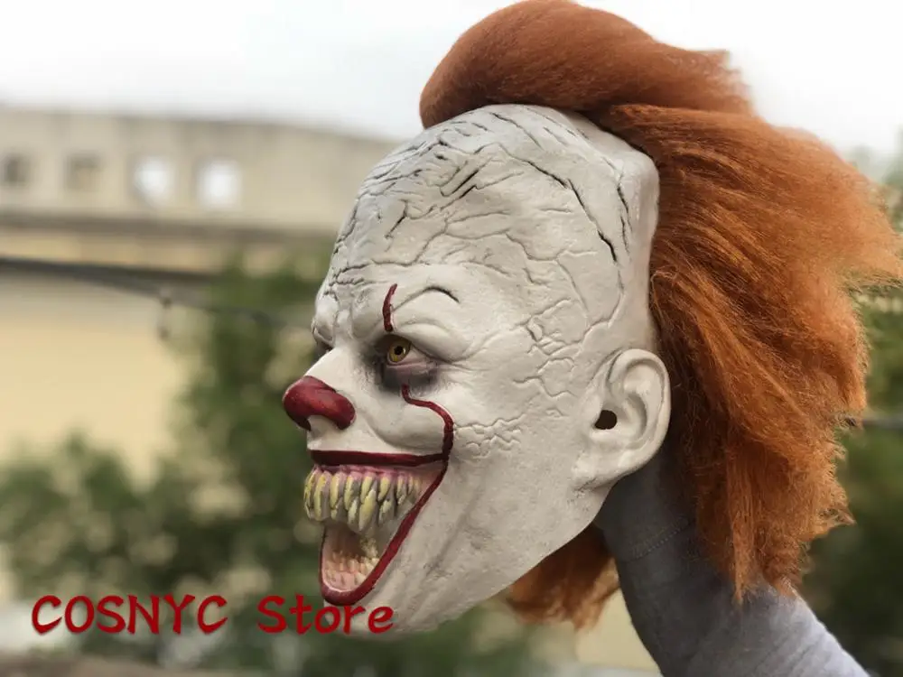 Joker Pennywise Cosplay Mask Stephen King It Chapter 2 2 Horror Clown Halloween Party Costumes Luxury