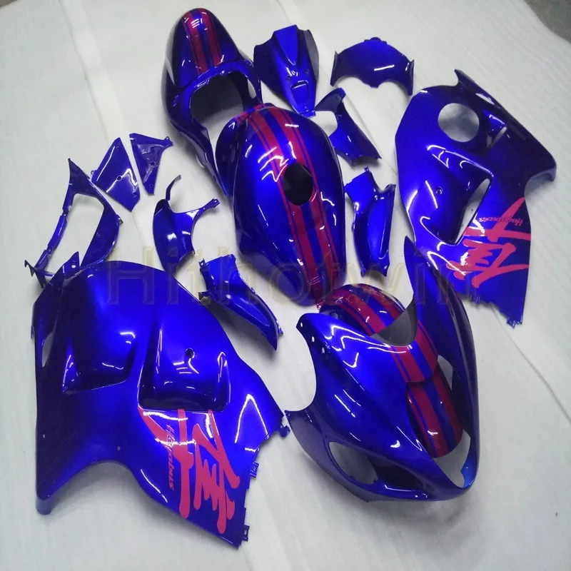 D Пользовательские мотоцикла обтекателя Для Suzuki GSX-R1300 1997 1998 1999 2000 2001 2002 2003 2004 2005 2006 2007+ красного и черного цвета - Цвет: D