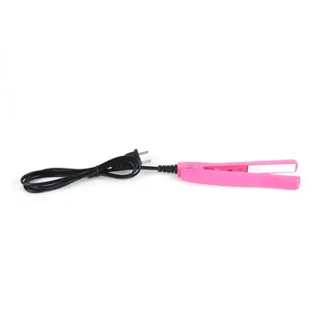 

Professional Mini Hair straightener Iron Pink Ceramic Portable Electronic Hairs Straightening Styling Tools Hair