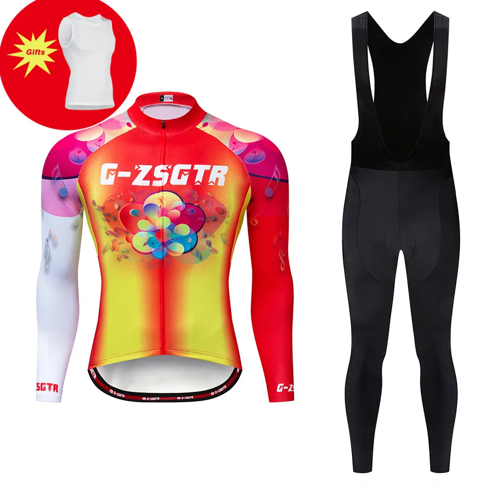 

Winter Thermal Fleece Cycling Jersey Long Sleeve MTB Bicycle Bike Clothes Cycling Clothing Set Maillot Ropa Ciclismo Invierno