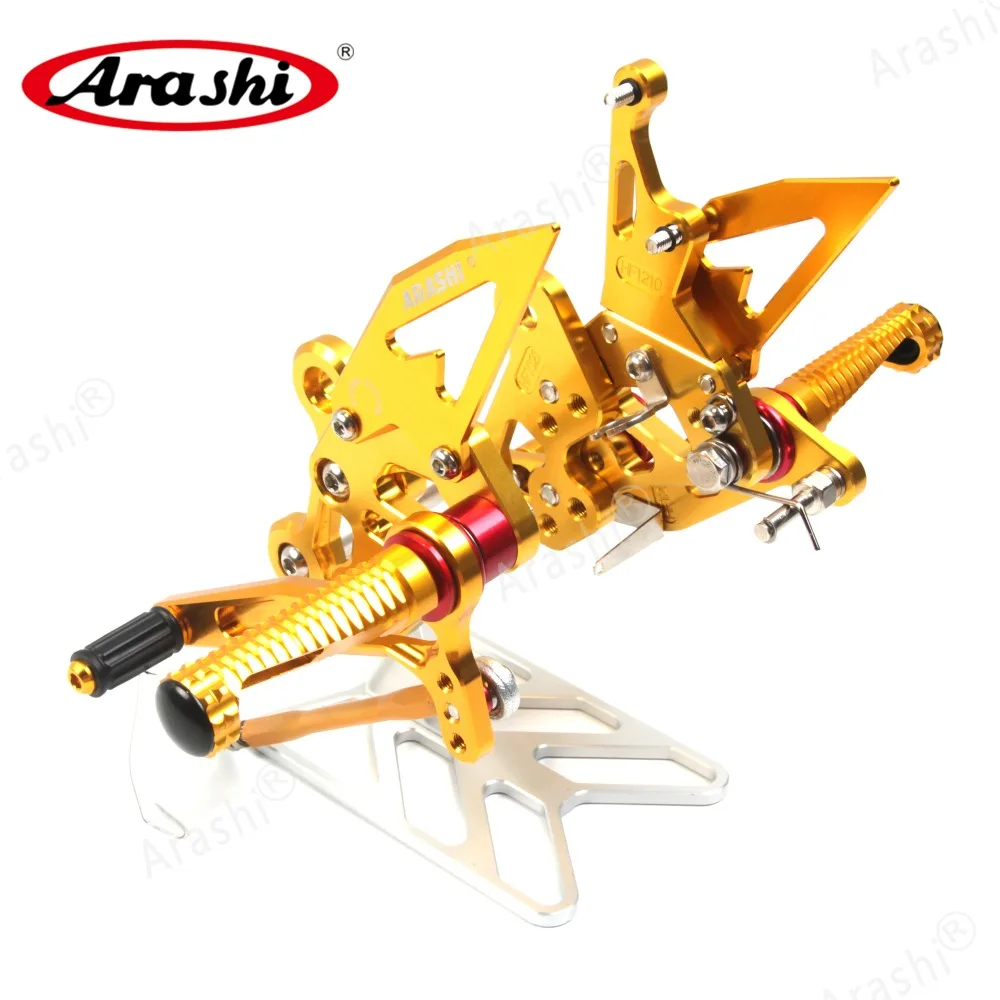 Arashi 1 набор для SUZUKI GSXS750 GSXS 750 GSX-S750 CNC Rider Rearset регулируемые Подножки