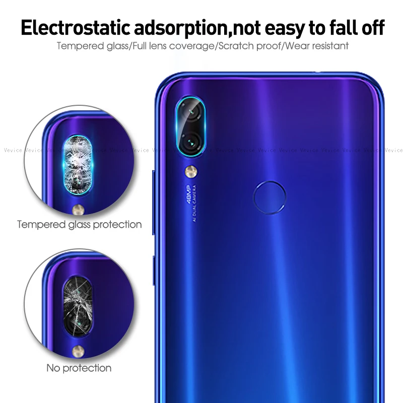 2 в 1 стекло для Xiaomi Redmi Note 7 5 6 Pro 6A Mi 9 8 SE Mi8 Lite защита экрана и объектив камеры