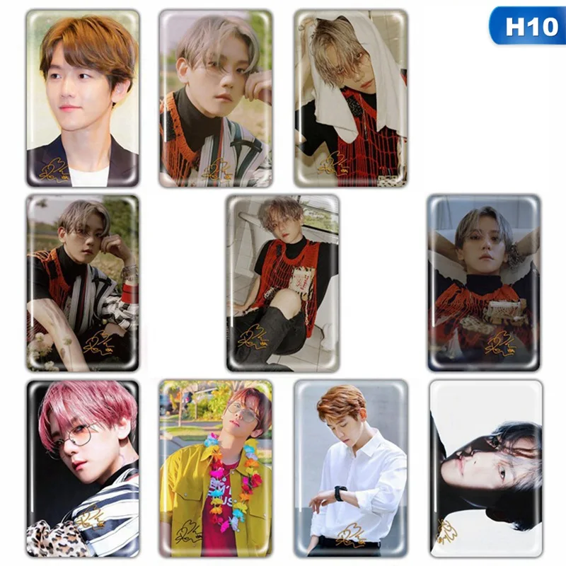 H10 10 шт./компл. альбом KPOP EXO самодельная бумага ЛОМО карта фото карта Плакат Фотокарта Поклонники Подарочная коллекция Канцелярский набор - Color: H10