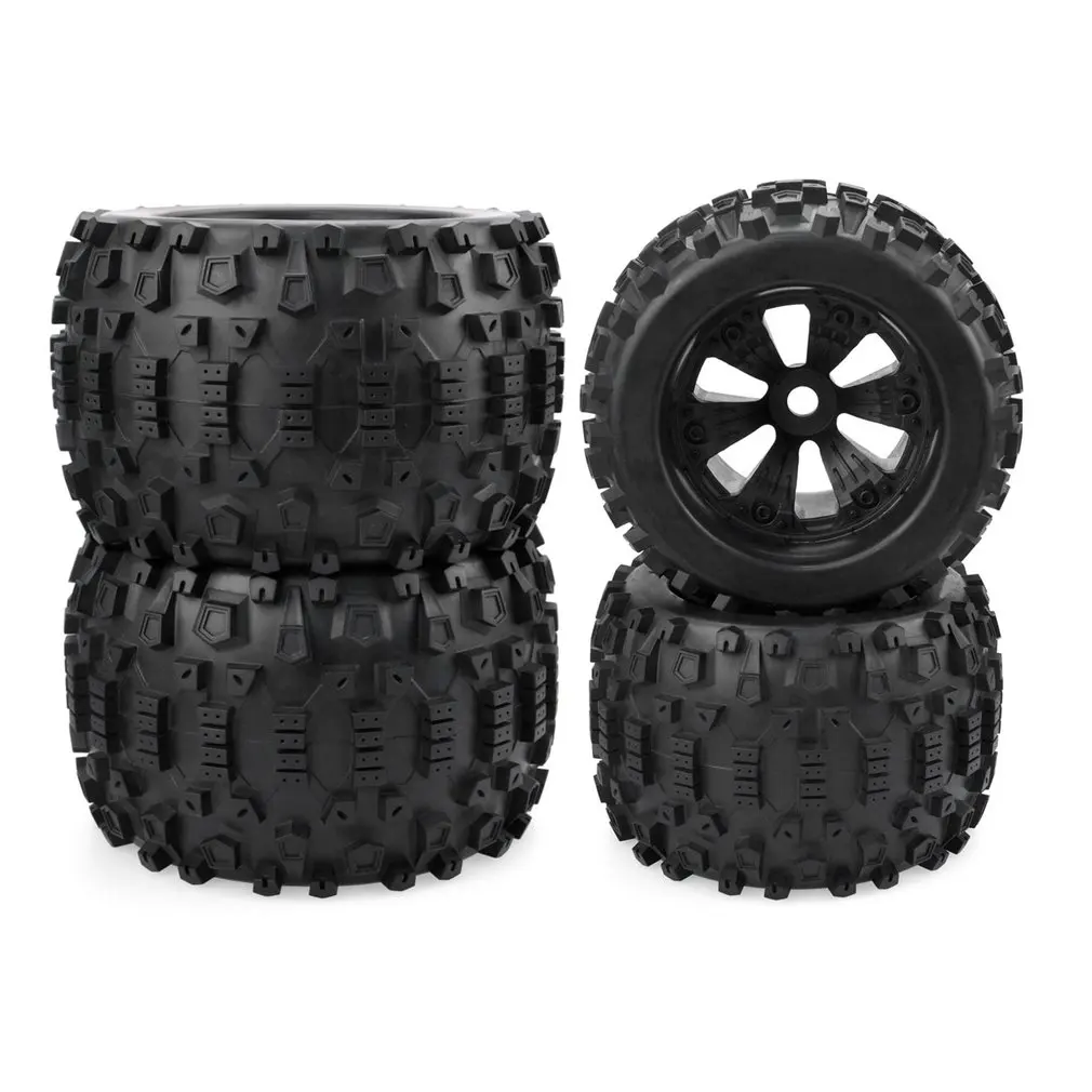 1/8 Monster Truck Wheels Tires For Redcat Rovan HPI Savage XL MOUNTED
