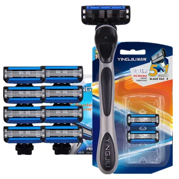 

TFLYSHAVE High Quality Forious 5 Men Shaver Razor Blade for Men 5 Layer Razor Hair Removal Trimmer Replacement Shaving Blade